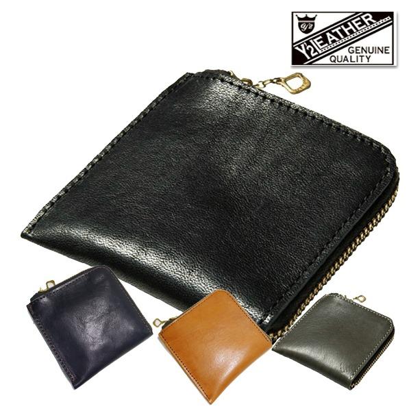 Y'2 LEATHER ワイツーレザー YW-04 L字 WALLET 財布 コインケース カードケ...