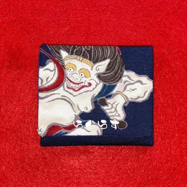 たなご用 手作り針入れ (雷神-紺) IH10