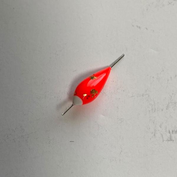 たなご用 手作り浮 (蛍光スカイレッド) F-0026