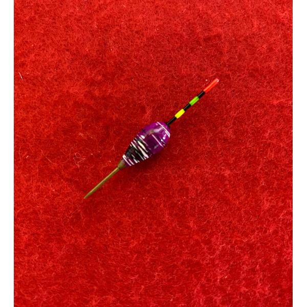 在来種用 タナゴ浮 手作り トップ 足付き 蛍光塗装  f-0116