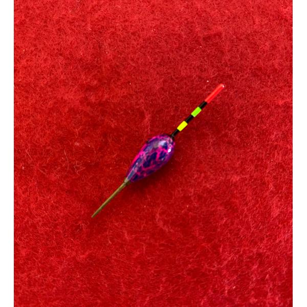 在来種用 タナゴ浮 手作り トップ 足付き クラック塗装  f-0118