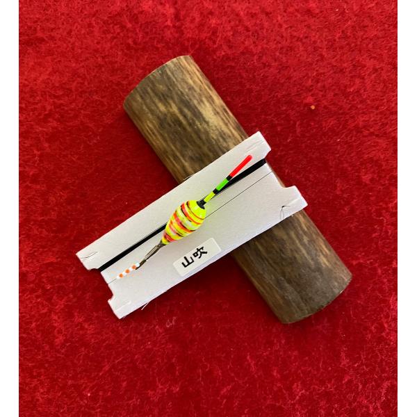 在来用 タナゴ 仕掛け トップ 足付き浮 蛍光塗装 山吹 i-0005