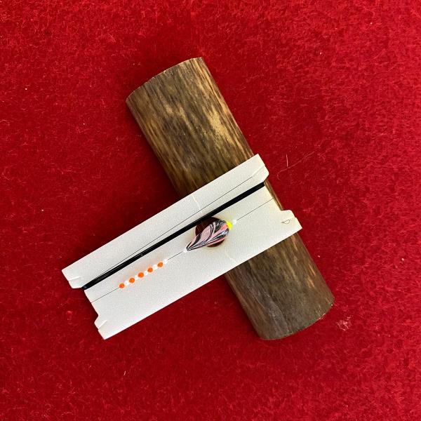 タナゴ用 手作り仕掛け 中通し マーブル塗装  紫陽花 m-0052