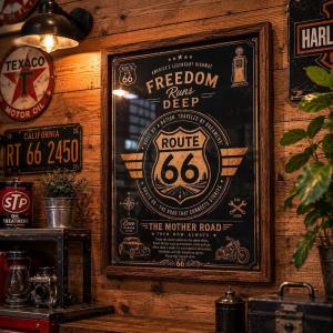 Route66 ガレージ ヴィンテージポスター ...の商品画像