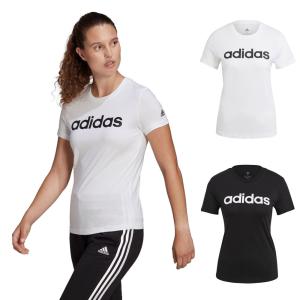 アディダス adidas Tシャツ ラウンジウェア エッセンシャルズ スリム ロゴ 半袖Tシャツ レディース GL0768 GL0769｜raiders