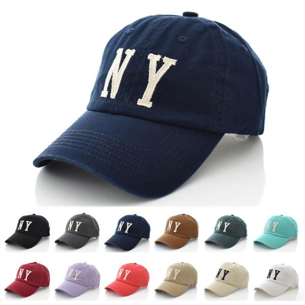 キャップ 帽子 NYマーク 6パネル ベースボールキャップ ローキャップ カーブドバイザー NEW ...