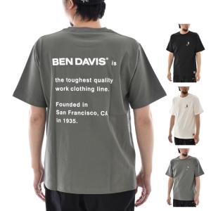 ベンデイビス BEN DAVIS Tシャツ ゴリラ EMB ティー 刺繍Tシャツ 背面プリントTシャツ 半袖 ストリート アメカジ GORILLA EMB TEE C-23580003｜raiders