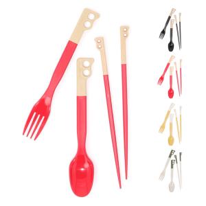 チャムス CHUMS キャンパーカトラリーセット 3点セット 箸 スプーン フォーク アウトドア キャンプ キャンプ用品 Camper Cutlery Set CH62-1734｜raiders