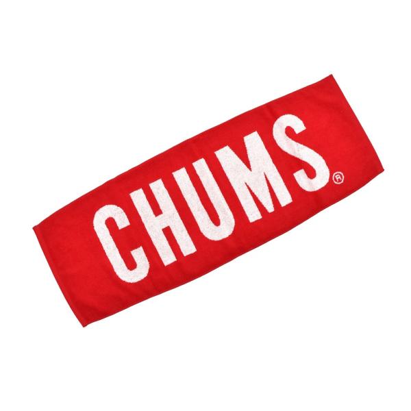 チャムス CHUMS ロゴ タオル フェイスタオル ハンドタオル アクセサリー ブランド レッド 大...