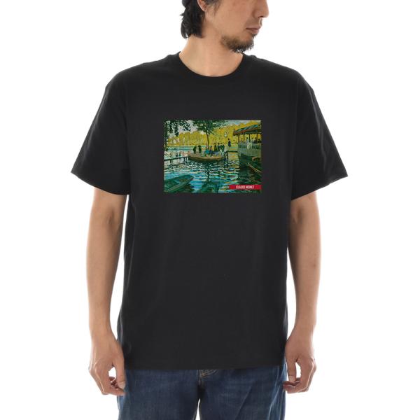 【半袖 アートTシャツ】モネ Tシャツ ラ・グルヌイエール ライフ イズ アート 半袖 メンズ レデ...