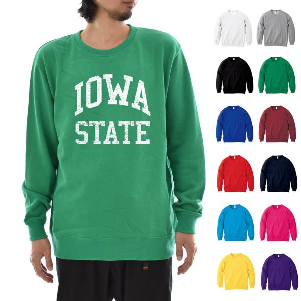 カレッジロゴ スウェット アイオア ステート IOWA STATE トレーナー スウェット クルー ...