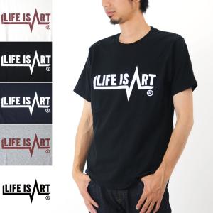 ライフ イズ アート Life is ART Tシャツ Under-line LOGO ラバープリント T-Shirt メンズ｜raiders