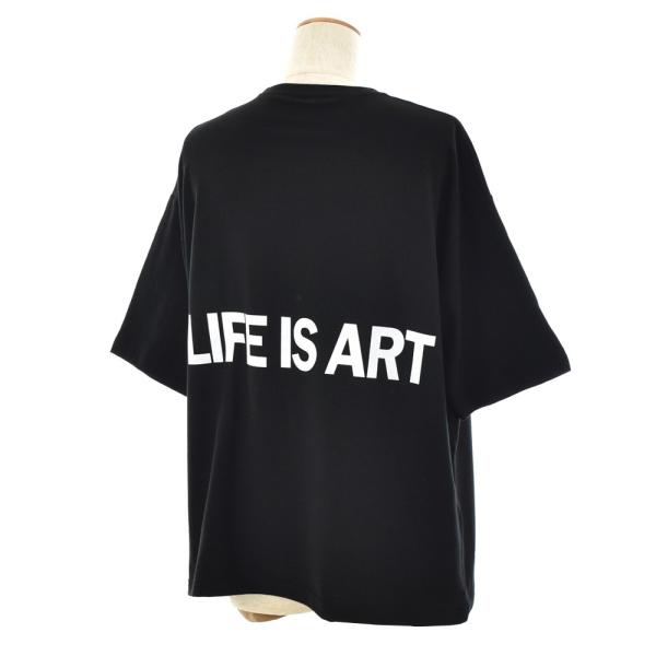 ビッグシルエット Tシャツ メンズ レディース Life is ART ライフ イズ アート ポケッ...