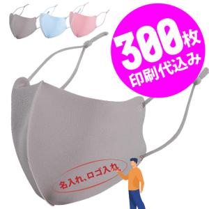 【お得な300枚セット】【名入れロゴ入れ】あなたのオリジナルロゴ入りメッセージ入りサイズ調整可能カラーマスクを制作 メンズ レディース 洗える ホワイト 白｜raiders