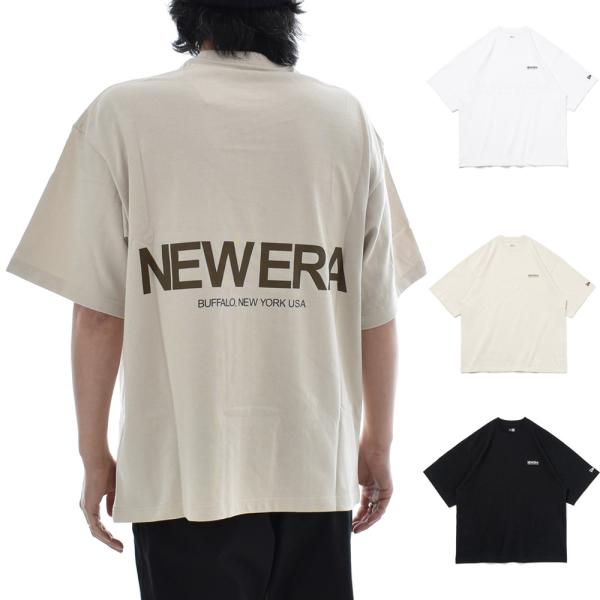 ニューエラ new era NEWERA Tシャツ 半袖 オーバーサイズド コットン Tシャツ ザ ...