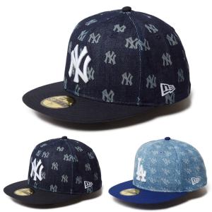 ニューエラ NEWERA キャップ 59FIFTY MLB ジャカード 5950 モノグラム 14109887 14109903 メンズ レディース ニューヨークヤンキース ロサンゼルス ドジャース｜raiders