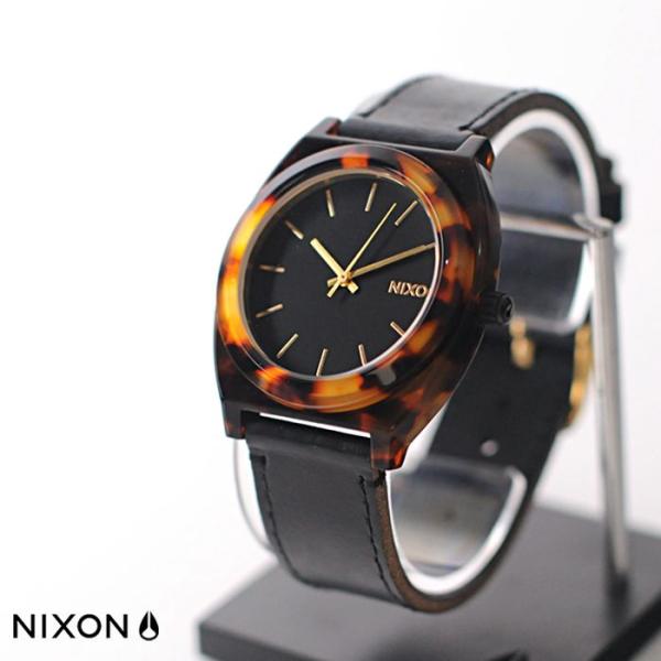 ニクソン NIXON 腕時計 タイムテラー アセテート レザー ブラック トートイズ ニクソン NI...