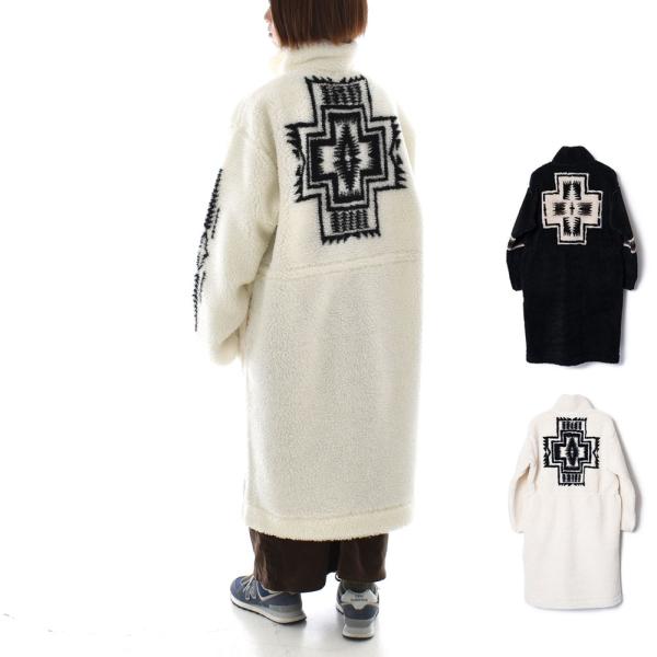 ペンドルトン PENDLETON レディース ボアスタンドロングコート 4475-7113 ウィメン...