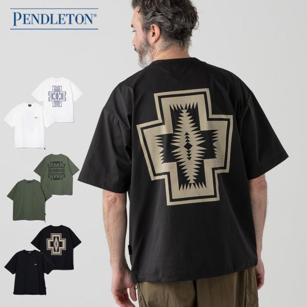 ペンドルトン PENDLETON 半袖Tシャツ カルクロ×ソロテックス ジャージー バックプリント ...