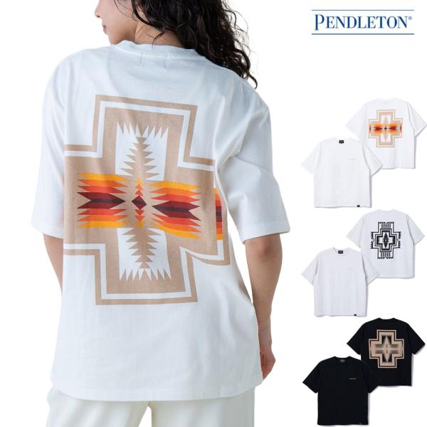ペンドルトン PENDLETON 半袖Tシャツ バックプリント Tシャツ メンズ レディース 男女兼...