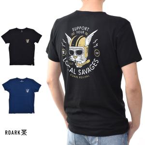 ロアーク リバイバル ROARK REVIVAL 半袖Tシャツ BOMBAY WILDCATS Tシャツ RTJ339 メンズ｜raiders