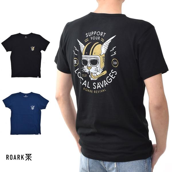 ロアーク リバイバル ROARK REVIVAL 半袖Tシャツ BOMBAY WILDCATS Tシ...