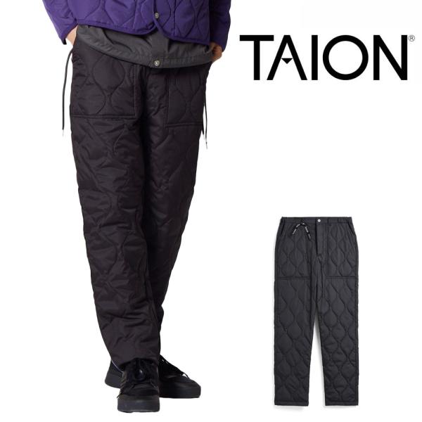 タイオン TAION ミリタリー ナロー ダウンパンツ TAION-130TDML-1 メンズ ボト...