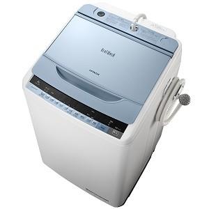 日立 ビートウォッシュ 8kg 全自動洗濯機 ブルー BW-...