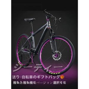 自転車 バイク 極太タイヤ マウンテンバイク 太いタイヤ 21 24 26 30段変速 24インチ 26インチ スポーツアウトドア メンズ レディース MTB R SR UR 6色