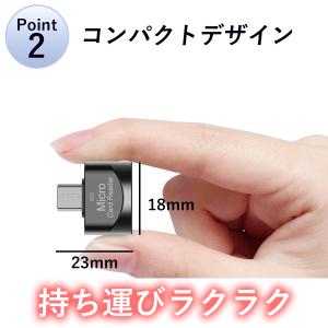 マイクロSDカードリーダー USB type-...の詳細画像2