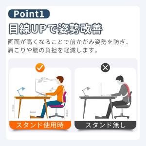 ノートパソコンスタンド パソコンスタンド 軽量...の詳細画像1