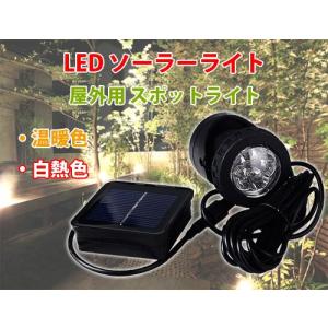 ソーラーライト 屋外用 充電式 スポットライト LEDイルミネーション