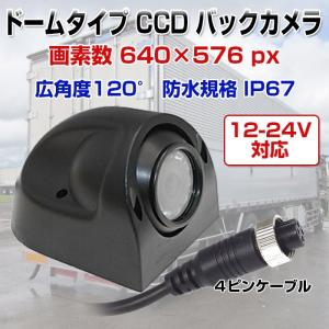 ドームタイプ CCDバックカメラ DC12-24V対応 広角度120° 画素数 640×576 防水規格 IP67 ◇RIM-SIDE-C100PRO｜raimu-house