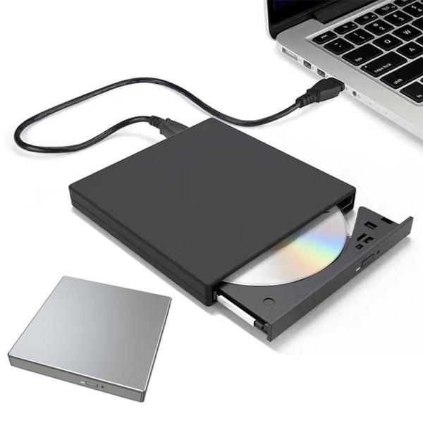 USB2.0 ポータブル DVDドライブ 外付けドライブ 書き込み 読み込み CDドライブ CD24...