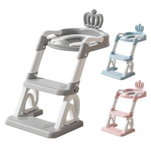 トイレトレーナー 補助便座 ステップ 一体型 トイレ トレーニング 踏み台 折りたたみ 子供 ◇RIM-PVC-1093