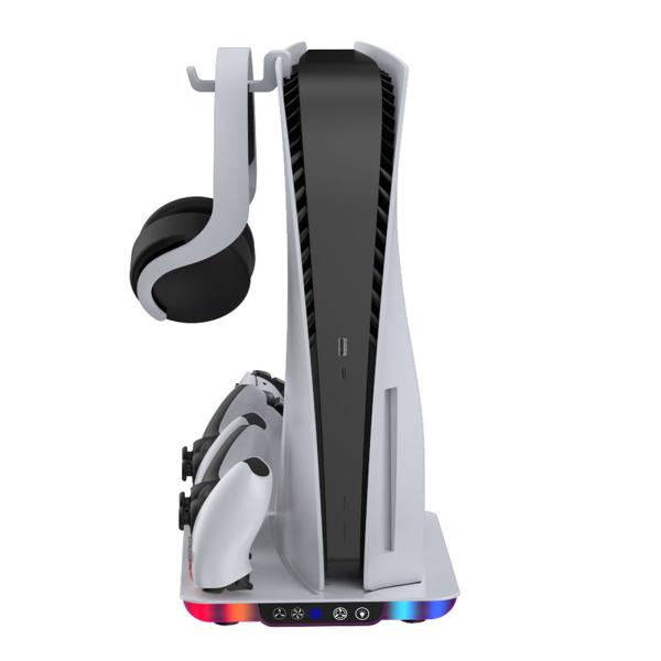 縦置きスタンド PS5 / Slim / Pro シリーズ用 冷却ファン コントローラー2台充電 ヘ...