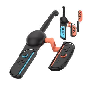 Joy-Con2 / Joy-Con用 釣り竿型 アタッチメント Switch Switch2 釣り ゲーム用 フィッシングロッド ◇RIM-TNS-3186