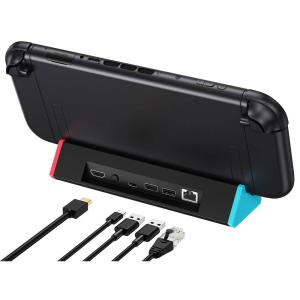 Nintendo Switch2 専用 ポータブル ドック PD100W 4K HDMI フルHD 120Hz対応 USBポート×2 有線LAN ◇RIM-TNS-17889 メール便