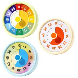 学習タイマー 勉強タイマー 60分 キッチンタイマー ビジュアルタイマー タイムマネジメント アラーム付き ◇RIM-YY8851-K メール便