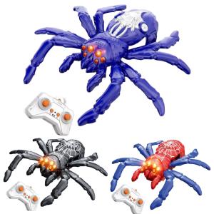 ラジコン蜘蛛 スパイダー 壁登り 電動RCカー おもちゃ リモートコントロール蜘蛛 リモコン ハロウィン ◇RIM-SPIDER-RC