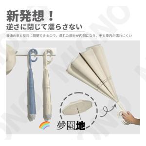 【逆さ傘】【ワンタッチ/手動 晴雨兼用 自立式...の詳細画像3