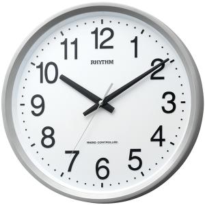 【正規品】リズム RHYTHM 時計 クロック 4MYA24SR19 フィットウェーブスペイシーM24 電波時計 掛時計｜rainbow-123