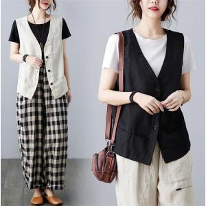 ベスト レディース ジレ ジャケット ノースリーブ