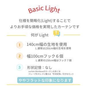 カーテン 4枚セット 1級遮光 ベーシック ラ...の詳細画像2