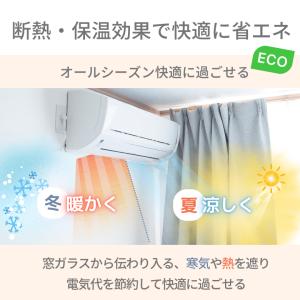 レースカーテン 2枚組 暑さ寒さ対策 高機能コ...の詳細画像1