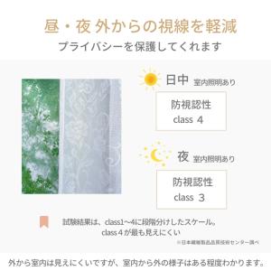 レースカーテン 見えにくい 断熱 保温 UVカ...の詳細画像4