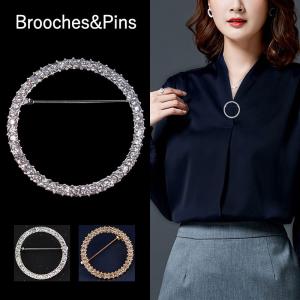 ブローチ レディース リング ブローチピン サークルブローチ 留め具 スカーフ留め カジュアル フォーマル 女性 ホワイトデーお返し ホワイトデー ポイント利用