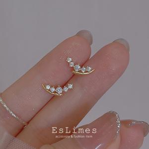ピアス レディース 5連粒 小さめ 小ぶり 可...の詳細画像1