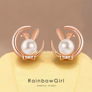 ハルンコ様❤️ALIITA/アリータ/K18/K9/片耳ピアス ALIITA アリータ ピアス CONEJITO PERLA EARRING SINGLE