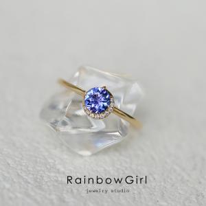 ピンキーリング エメラルド K10イエローゴールドレディース クロス